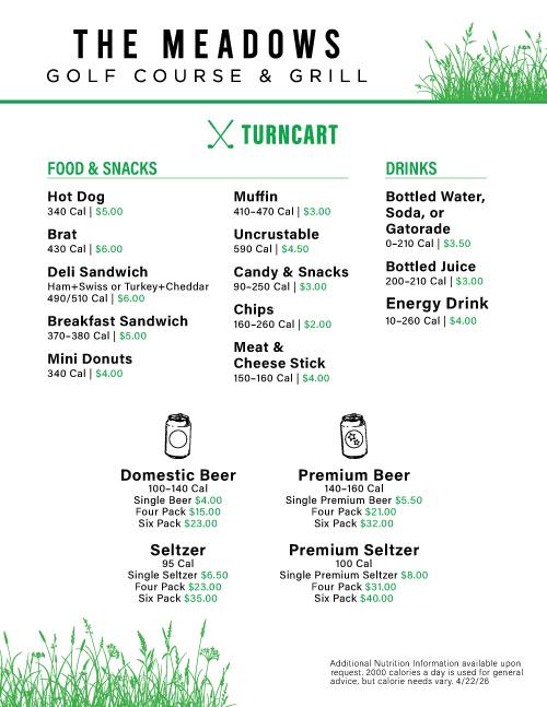 Turncart Menu